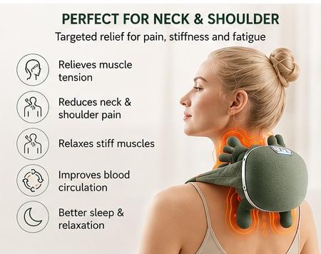 🌿 Smart Neck Massager | Pain Relief & Relaxation 💆